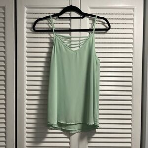 Naked Zebra Light Green Camisole Top